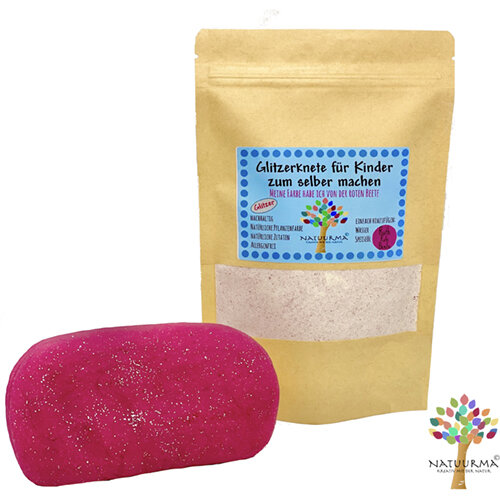 Bio-Spielknete Ruth Rote Beete Glitzer